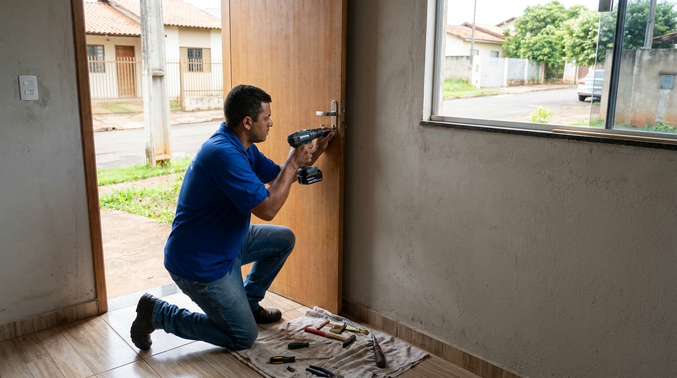Instalação de Fechadura Residencial profissional em Santo André‑SP
